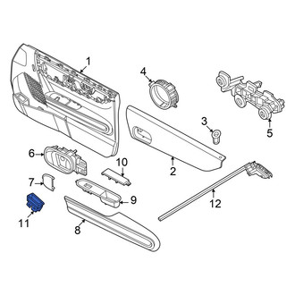 Mini OE - Front Left Door Switch Trim Panel