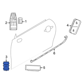 Mini OE - Front Left Liftgate Latch Release Switch