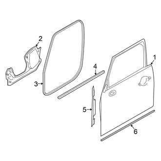 Mini OE - Front Door - Door & Components (Hard Top), (Base / S 4 Doors)
