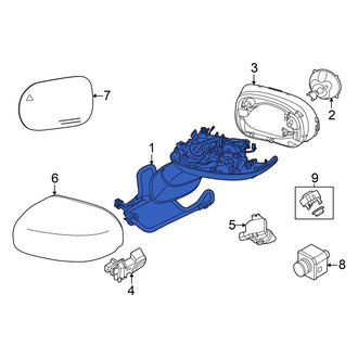 Mini OE - Front Left Door Mirror Housing