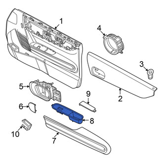 Mini OE - Front Left Door Switch Trim Panel
