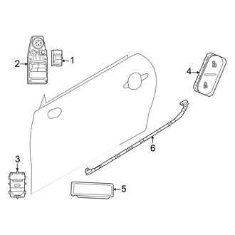 Mini OE - Front Door - Interior Trim (4 Door Hardtop, Electrical), (Base / S 4 Doors)