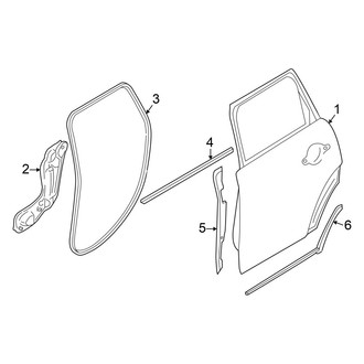 Mini OE - Rear Door - Door & Components (Base / S 4 Doors)