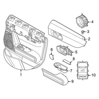 Mini OE - Rear Door - Interior Trim (Base / S 4 Doors)