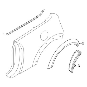 Mini OE - Quarter Panel - Exterior Trim (Convertible)