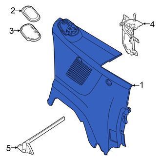 Mini OE - Rear Left Interior Quarter Panel Trim Panel