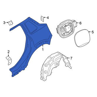 Mini OE - Rear Left Outer Quarter Panel