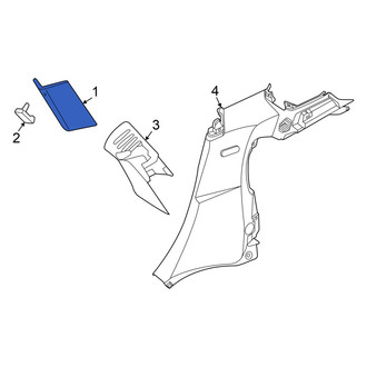 Mini OE - Rear Left Body C-Pillar Trim Panel