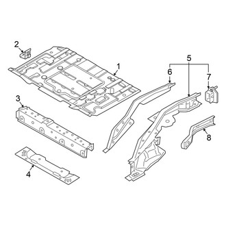 Mini OE - Rear Body & Floor - Floor & Rails (Base / John Cooper Works / S 2 Doors Hatchback)