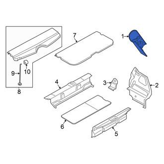 Mini OE - Rear Left Body C-Pillar Trim Panel