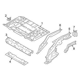 Mini OE - Rear Body & Floor - Floor & Rails (Base / S 4 Doors)