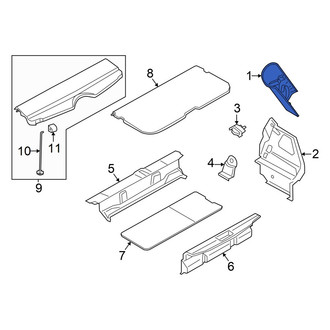 Mini OE - Rear Left Body D-Pillar Trim Panel