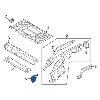 Mini OE - Left Frame Side Member Bracket