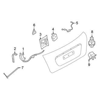 Mini OE - Trunk Lid - Lock & Hardware (Convertible)