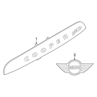 Mini OE - Trunk Lid - Exterior Trim (Convertible)