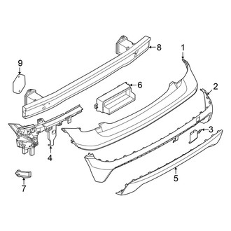 Mini OE - Rear Bumper - Bumper & Components (Bumper Cover & Trim), (Base / S Convertible)