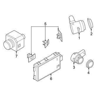 Mini OE - Rear Bumper - Bumper & Components (Electrical Components), (Convertible)