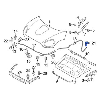 Mini OE - Front Hood Release Handle