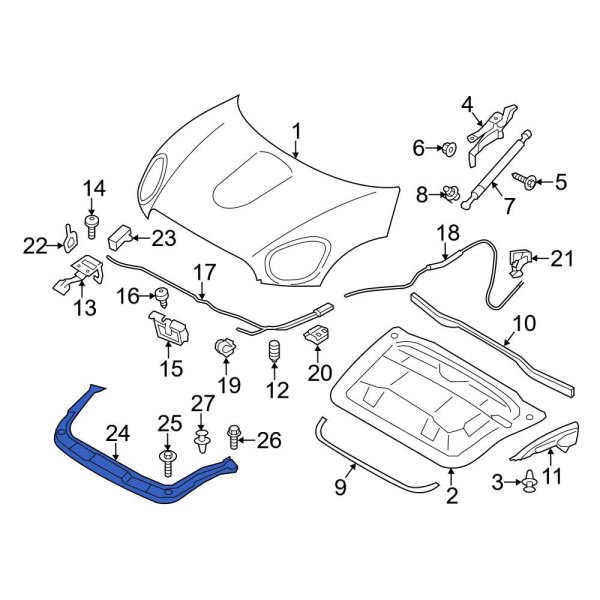 Hood Latch Support