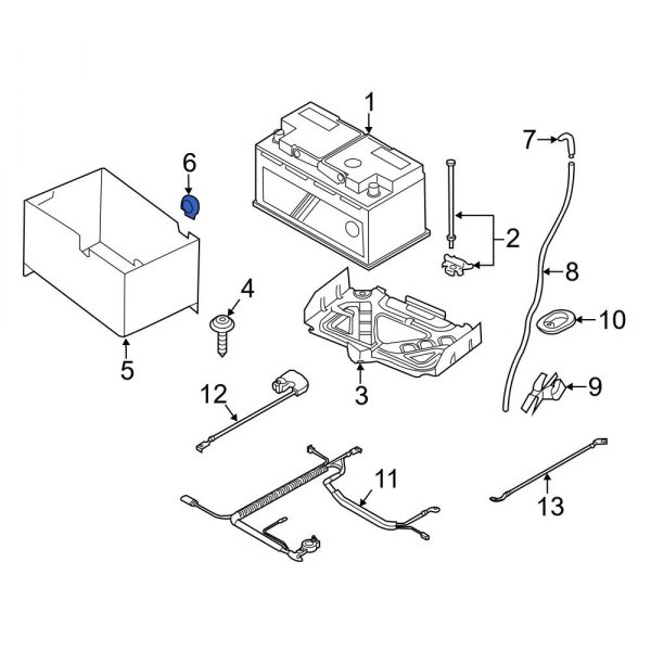 Battery Cover Grommet