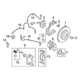 Mini OE - Disc Brake Caliper Anchor Plate Bolt