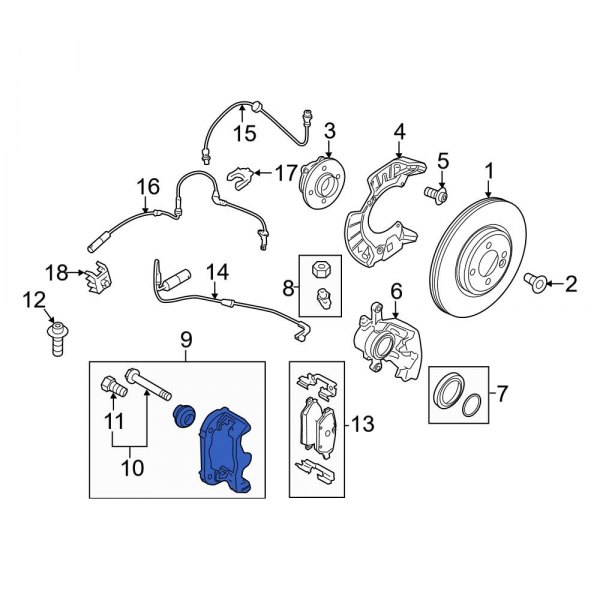 Disc Brake Caliper Bracket