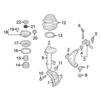 Mini OE - Front Upper Suspension Strut Nut
