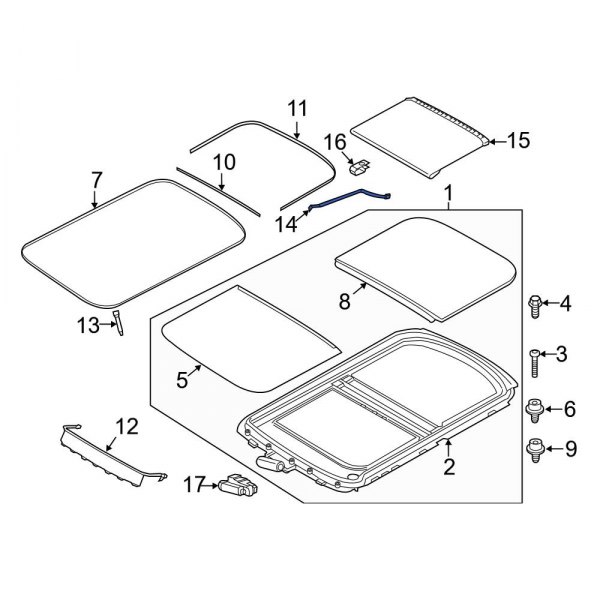 Sunroof Drain Hose