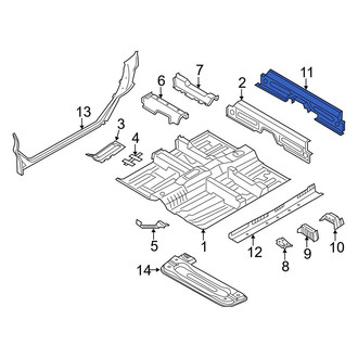 Mini OE - Rear Floor Pan Crossmember