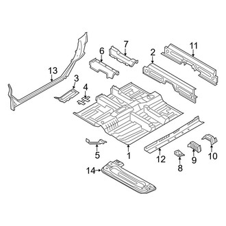 Mini OE - Pillars, Rocker & Floor - Floor & Rails (Base / John Cooper Works ALL4 / S / S ALL4)