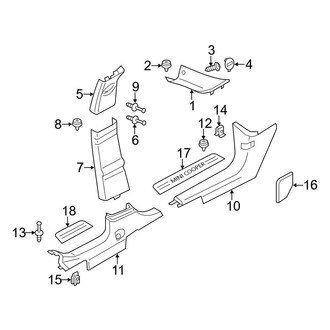 Mini OE - Pillars, Rocker & Floor - Interior Trim (Base / S / S ALL4)