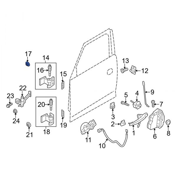 Door Hinge Nut