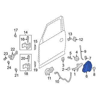 Mini OE - Front Left Door Latch Assembly