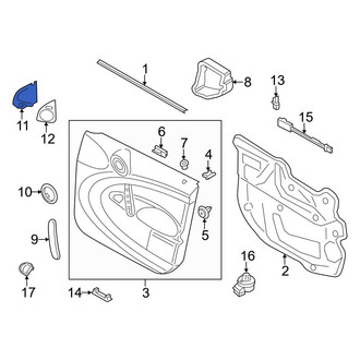 Mini OE - Front Left Door Trim Molding