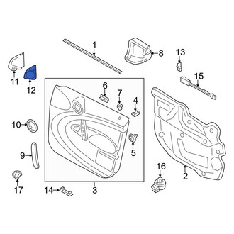 Mini OE - Front Left Door Trim Molding