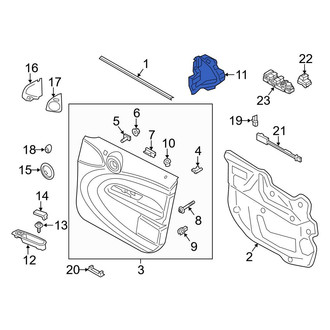Mini OE - Front Left Door Interior Trim Panel Seal