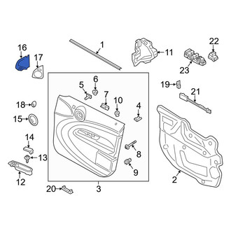 Mini OE - Front Left Door Trim Molding