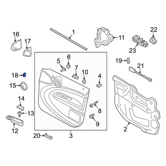 Mini OE - Front Left Door Window Switch Bezel