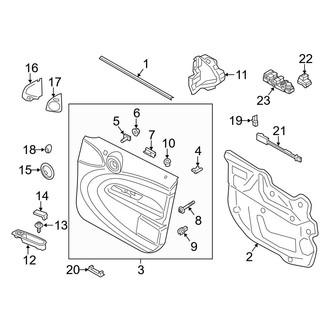 Mini OE - Front Door - Interior Trim (From 2/11/12), (Base / S / S ALL4)