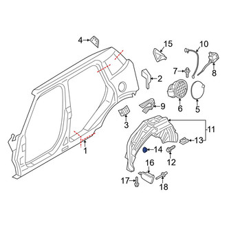 Mini OE - Bumper Guide Nut