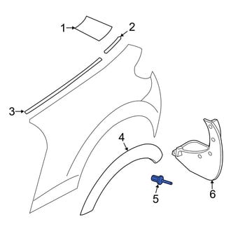 Mini OE - Front Wheel Arch Molding Rivet