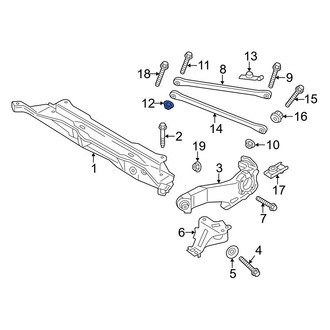 Mini OE - Lower Suspension Control Arm Nut