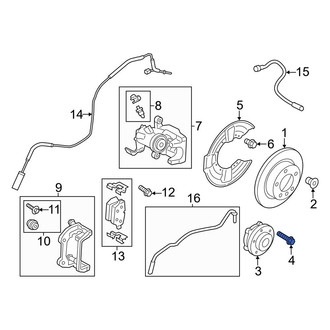Mini OE - Rear Axle Hub Mounting Bolt