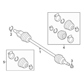 Mini OE - Rear Suspension - Drive Axles (AWD)