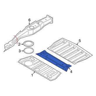 Mini OE - Rear Floor Pan Crossmember