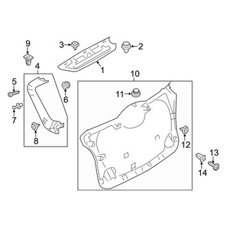 Mini OE - Lift Gate - Interior Trim (Base / John Cooper Works ALL4 / S / S ALL4)