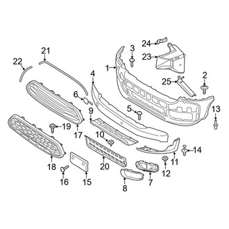 Mini OE - Front Bumper & Grille - Bumper & Components (Offroad Exterior Package, Bumper Cover & Trim)