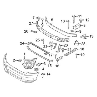 Mini OE - Front Bumper & Grille - Bumper & Components (Bumper Support), (Base / ALL4 / John Cooper Works ALL4 / S / S ALL4 / S E ALL4)