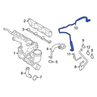Mini OE - Upper Turbocharger Coolant Line