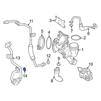 Mini OE - Turbocharger Coolant Line O-Ring